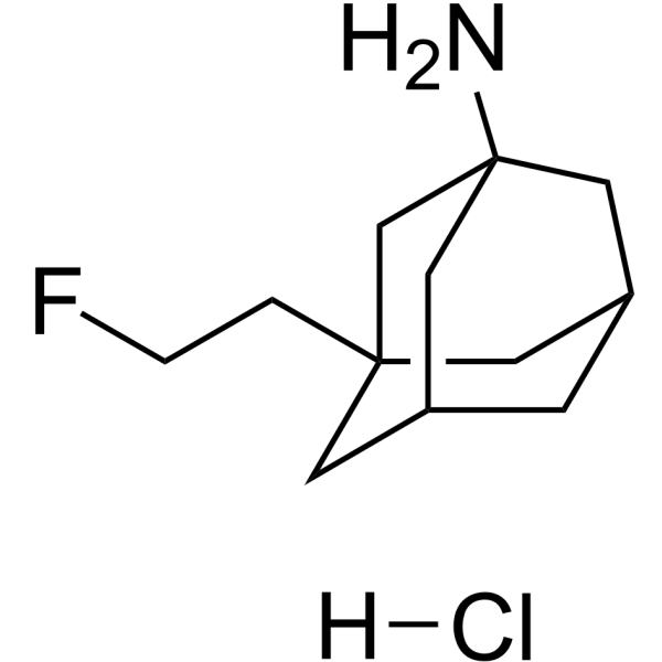 Fluoroethylnormemantine hydrochloride  Structure