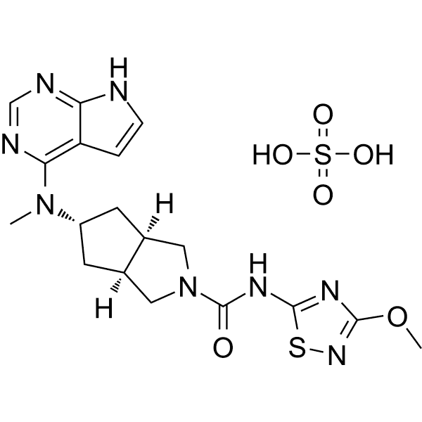 Ivarmacitinib sulfate Structure