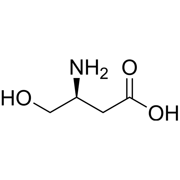 (S)-3-Amino-4-hydroxybutanoic acid Structure