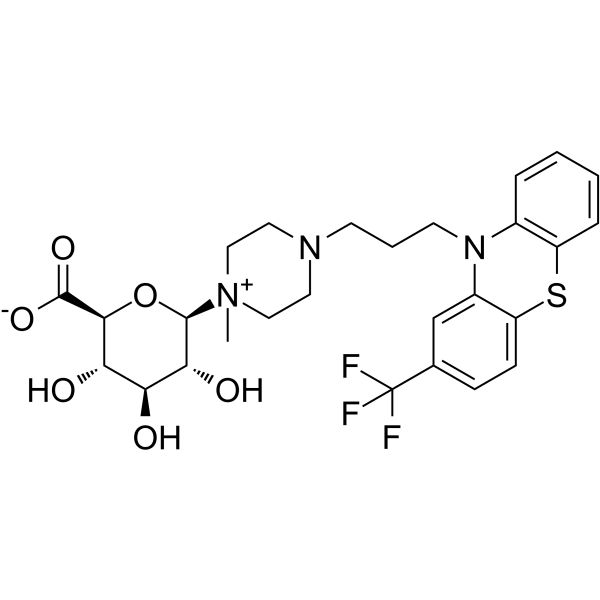 Trifluoperazine N-Glucuronide Structure