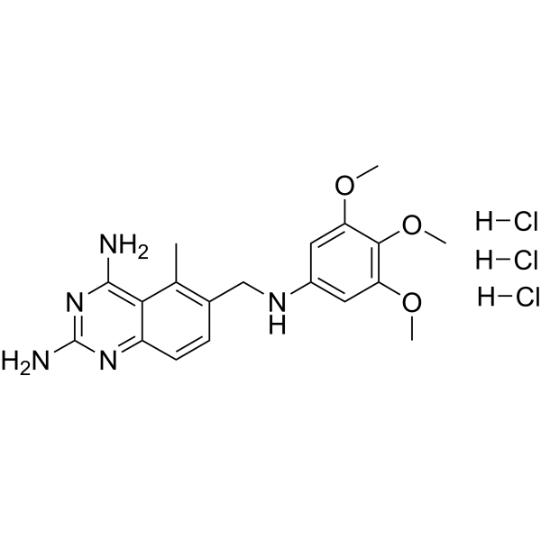 Trimetrexate trihydrochloride Structure