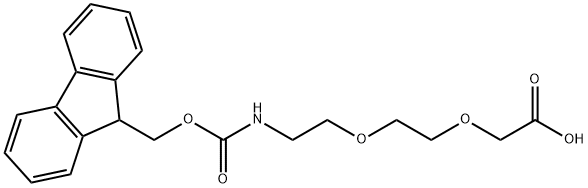 [2-[2-(Fmoc-amino)ethoxy]ethoxy]acetic acid Structure