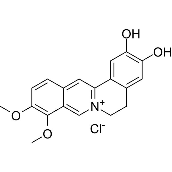 Demethyleneberberine chloride Structure