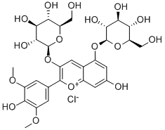 Malvidin-3,5-O-diglucoside chloride Structure
