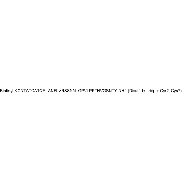 Biotinyl-Amylin (mouse, rat) Structure