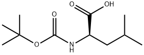 (tert-Butoxycarbonyl)-D-leucine Structure