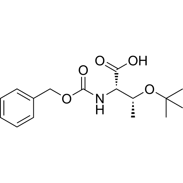N-((Benzyloxy)carbonyl)-O-(tert-butyl)-L-threonine Structure