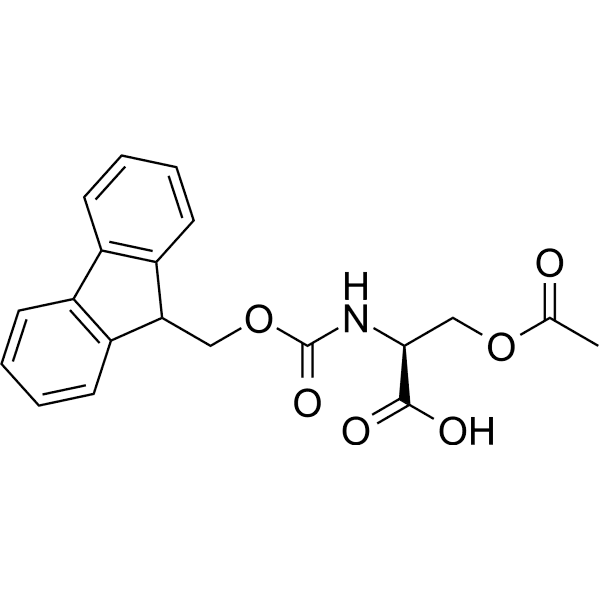 Fmoc-Ser(Ac)-OH Structure