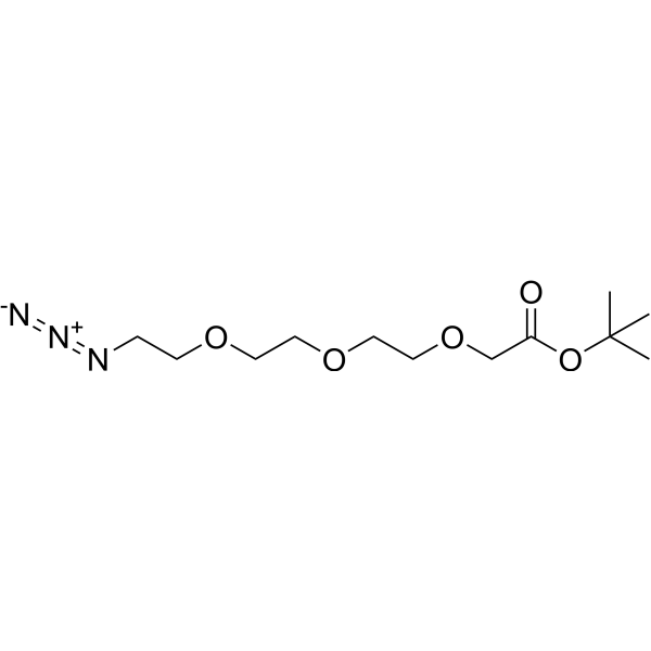 Azido-PEG3-C-Boc  Structure