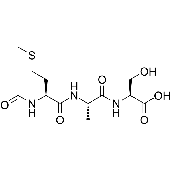 N-Formyl-Met-Ala-Ser Structure