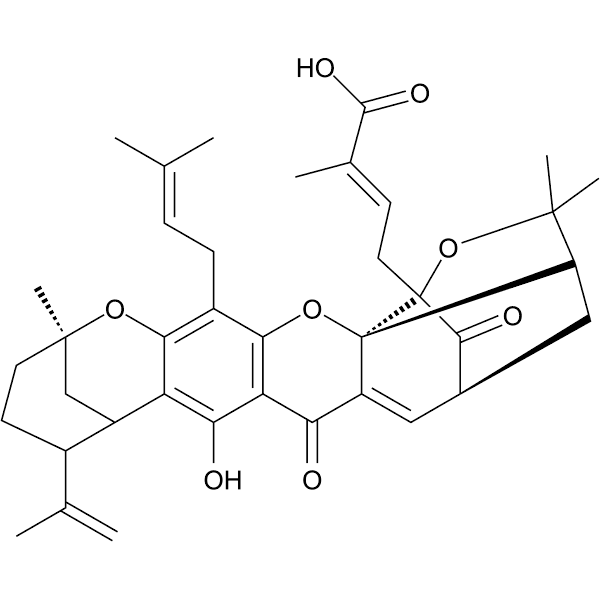 Gambogellic acid Structure