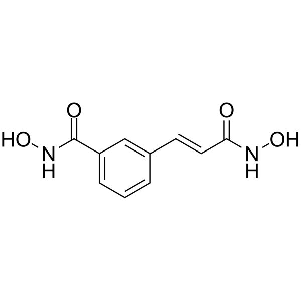 m-Carboxycinnamic acid bishydroxamide Structure