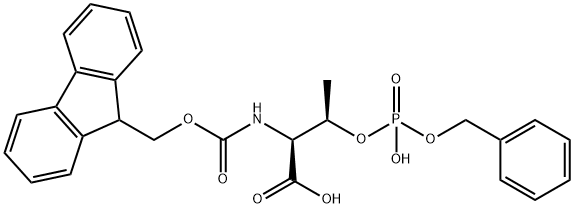 Fmoc-Thr[PO(OBzl)OH]-OH Structure