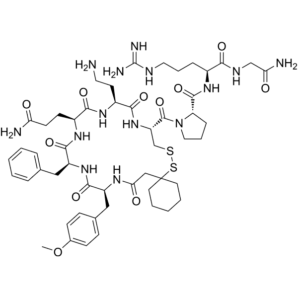 (d(CH2)51, Tyr(Me)2, Dab5, Arg8)-Vasopressin Structure