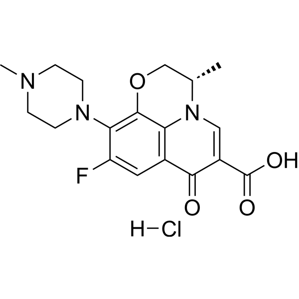 Levofloxacin hydrochloride Structure