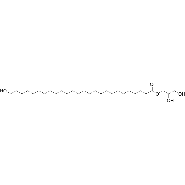1-(26-Hydroxyhexacosanoyl)-glycerol Structure