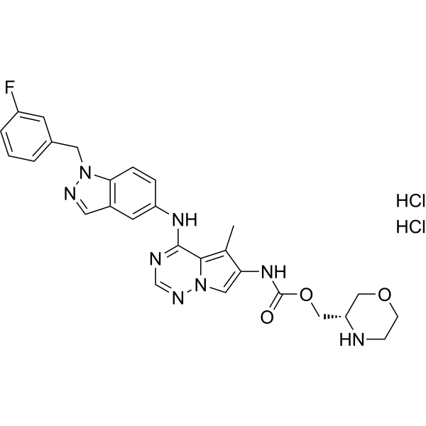 BMS-599626 dihydrochloride  Structure