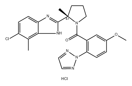 Daridorexant hydrochloride Structure