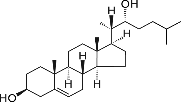 22(R)-Hydroxycholesterol Structure
