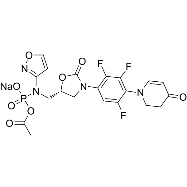 Contezolid acefosamil sodium Structure