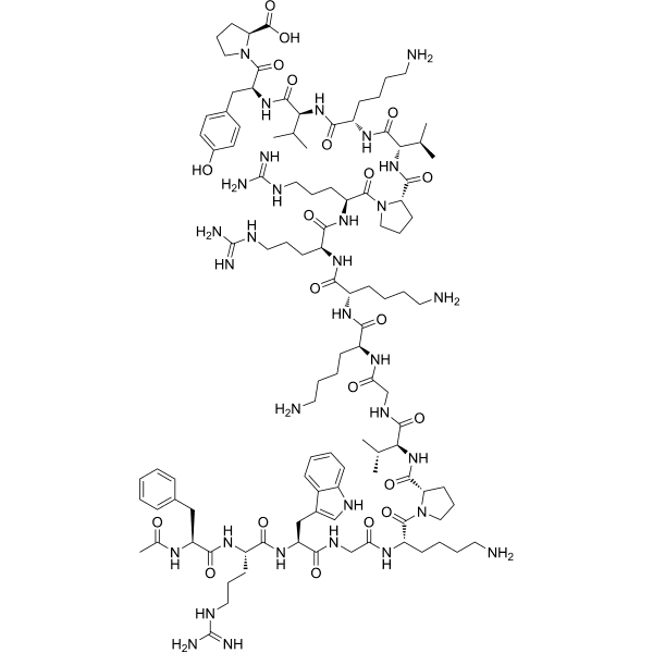 Acetyl-ACTH (7-24) (human, bovine, rat) Structure