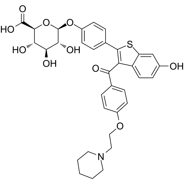 Raloxifene 4'-glucuronide  Structure