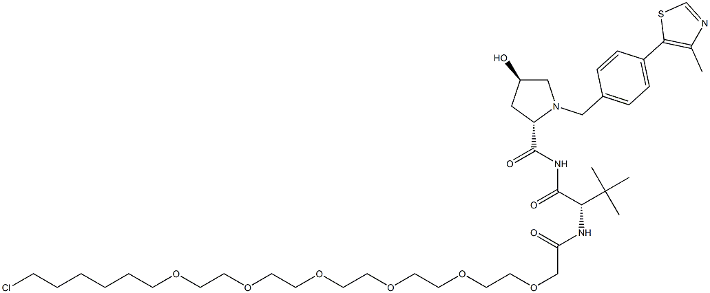 VH032-PEG6-C4-Cl Structure
