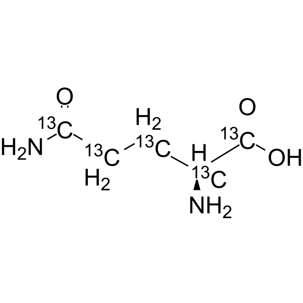 L-Glutamine-13C5 Structure