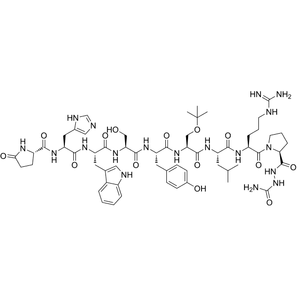 (Ser(tBu)6, Azagly10)-LHRH Structure