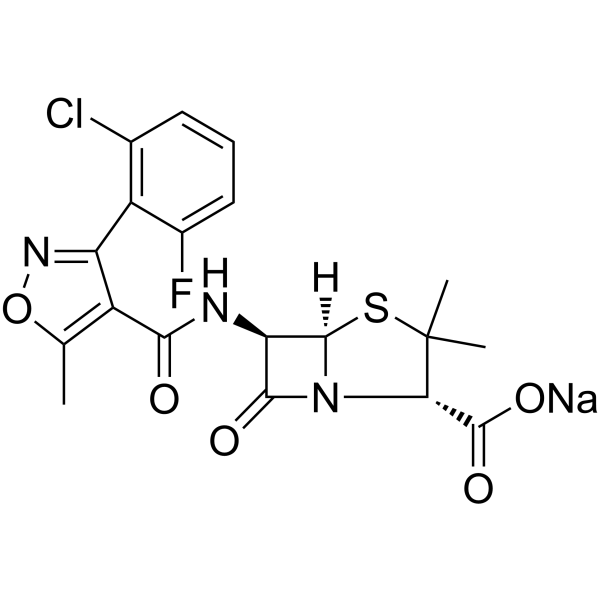 Flucloxacillin sodium Structure
