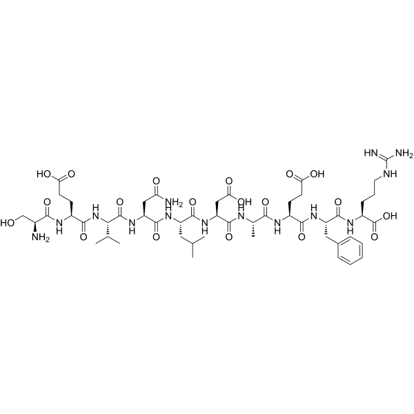 SEVNLDAEFR Structure