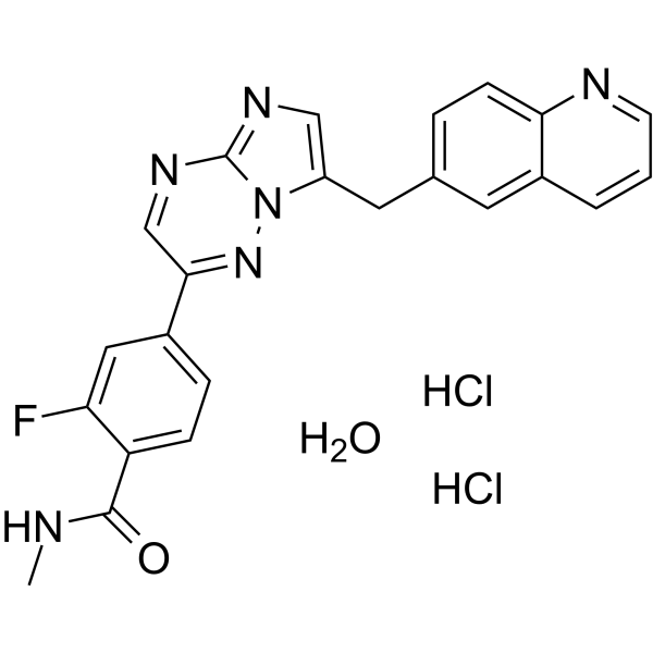 Capmatinib dihydrochloride hydrate Structure