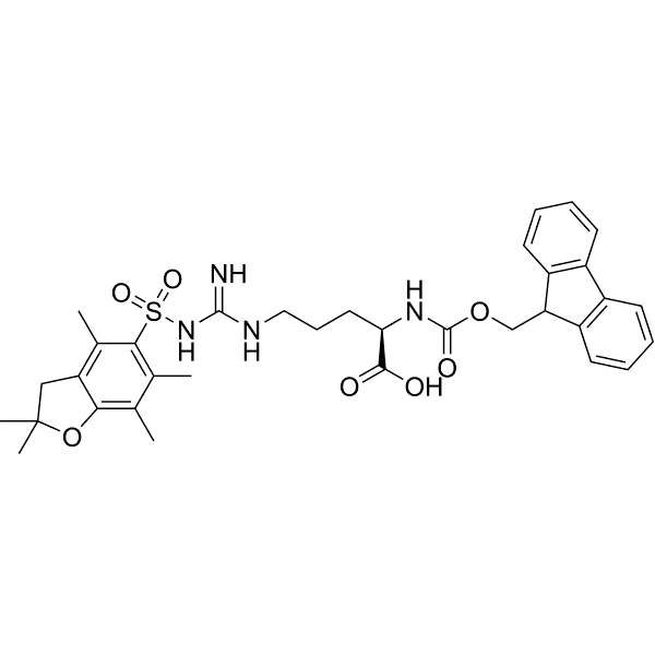 Fmoc-D-Arg(Pbf)-OH Structure