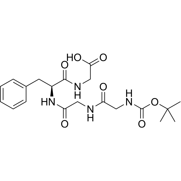 Boc-Gly-Gly-Phe-Gly-OH Structure