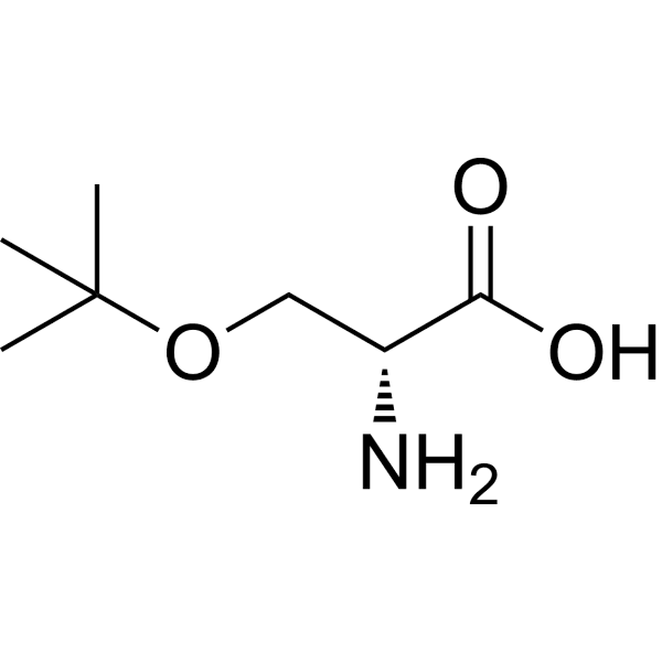 H-D-SER(TBU)-OH Structure