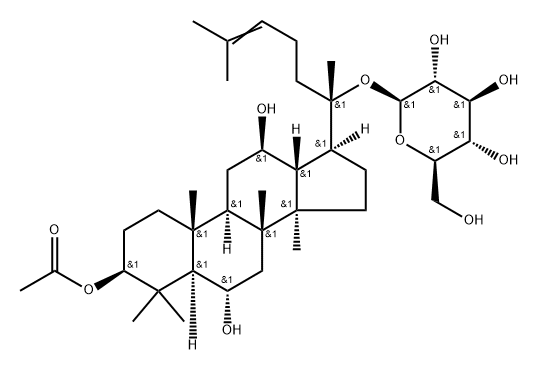 3-Acetyl-ginsenoside F1 Structure