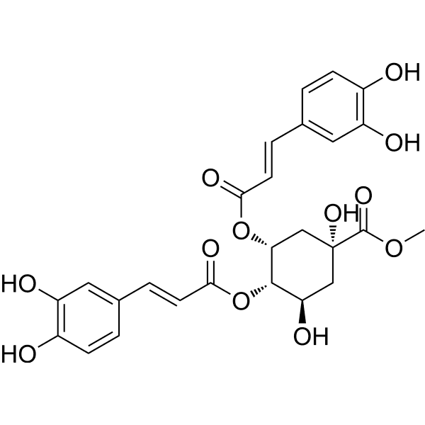 4,5-Di-O-caffeoylquinic acid methyl ester Structure