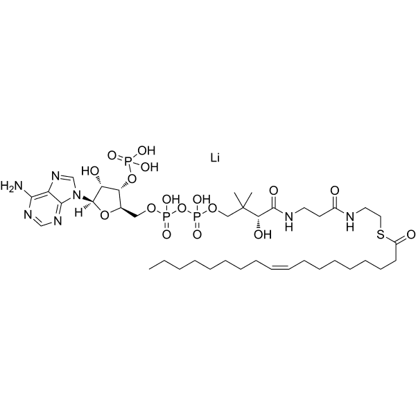 Oleoyl coenzyme A lithium Structure