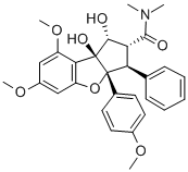 3'-Hydroxyrocaglamide Structure