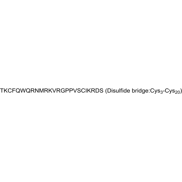 Lactoferricin H, Lactotransferrin (37-61), human Structure