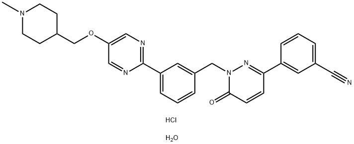 Tepotinib Hydrochloride Hydrate Structure
