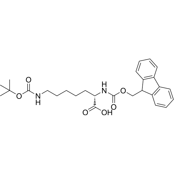 Fmoc-hLys(Boc)-OH Structure