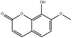 8-Hydroxy-7-methoxycoumarin Structure