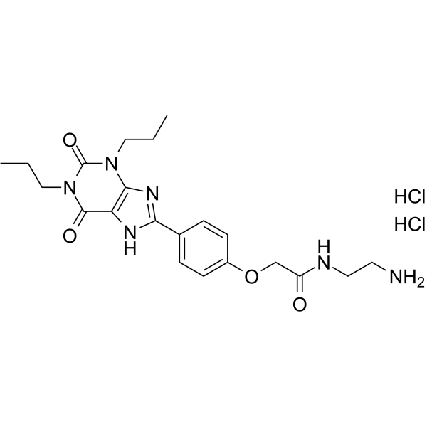 Xanthine amine congener dihydrochloride Structure