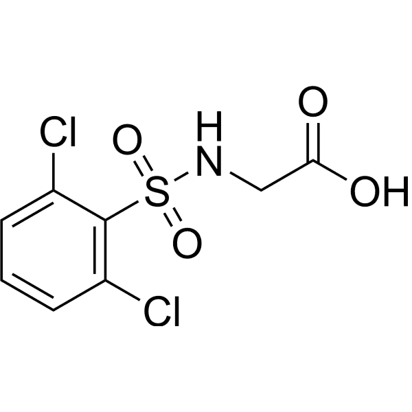 ((2, 6-Dichlorophenyl)sulfonyl)glycine Structure