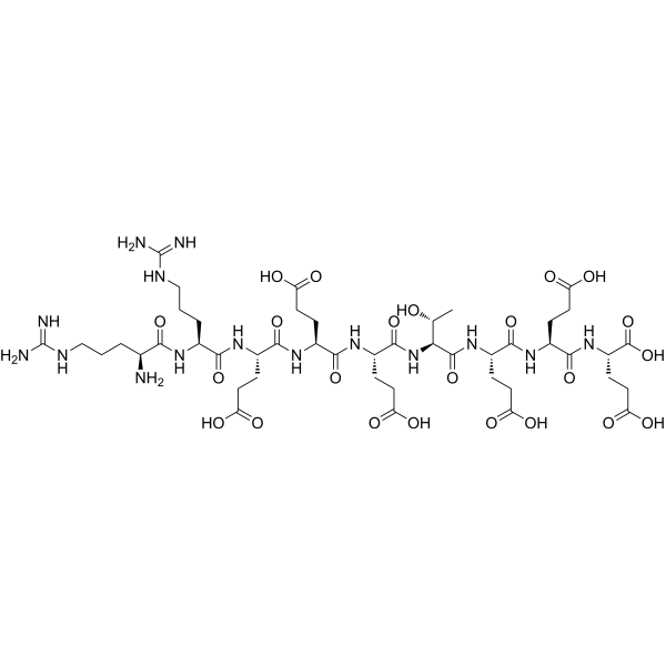 Casein Kinase II Receptor Peptide Structure