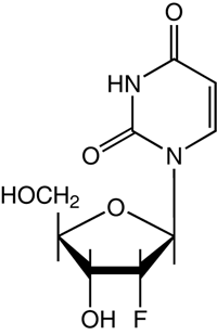 2'-deoxy-2'-Fluorouridine  Structure