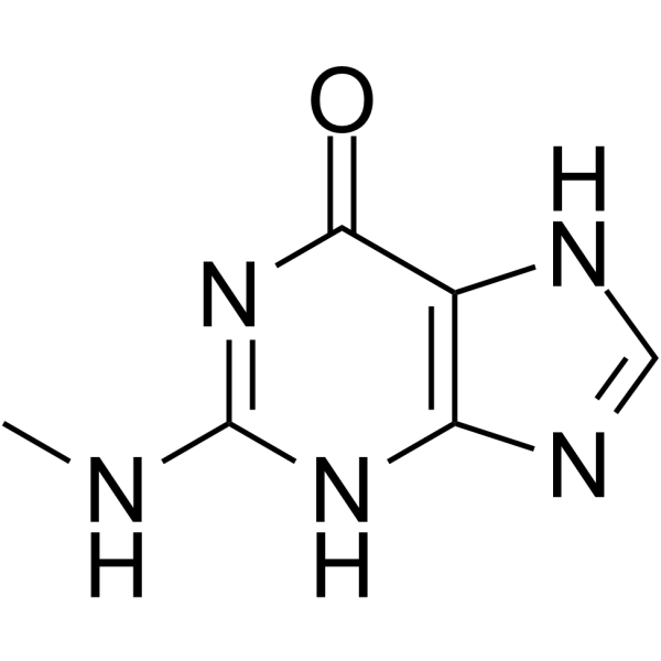 2-(Methylamino)-1H-purin-6(7H)-one Structure