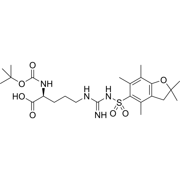Boc-Arg(Pbf)-OH Structure