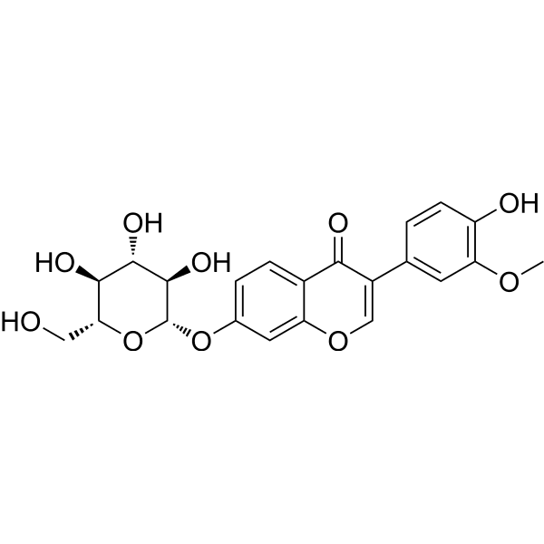 3'-Methoxydaidzin Structure